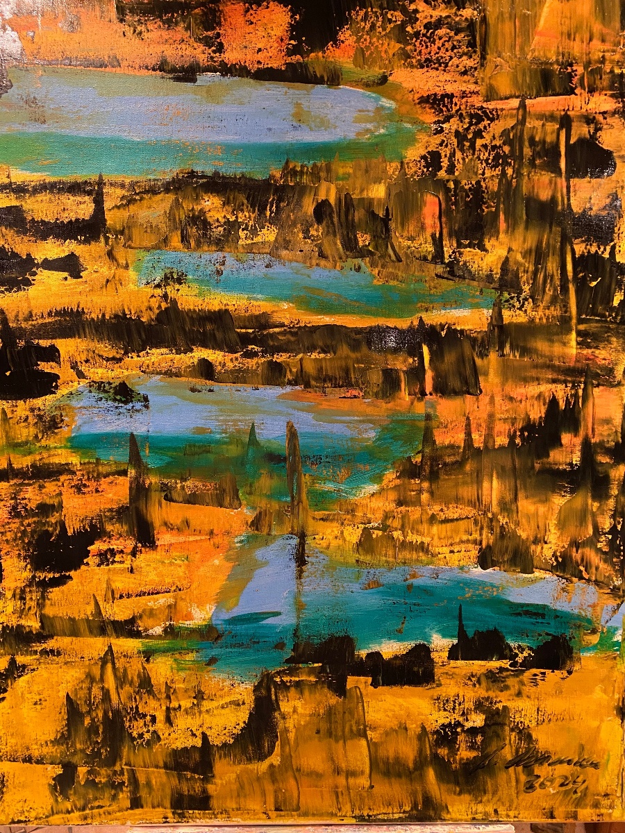 24002 – Mystik, Mischtechnik, 90 × 110 cm