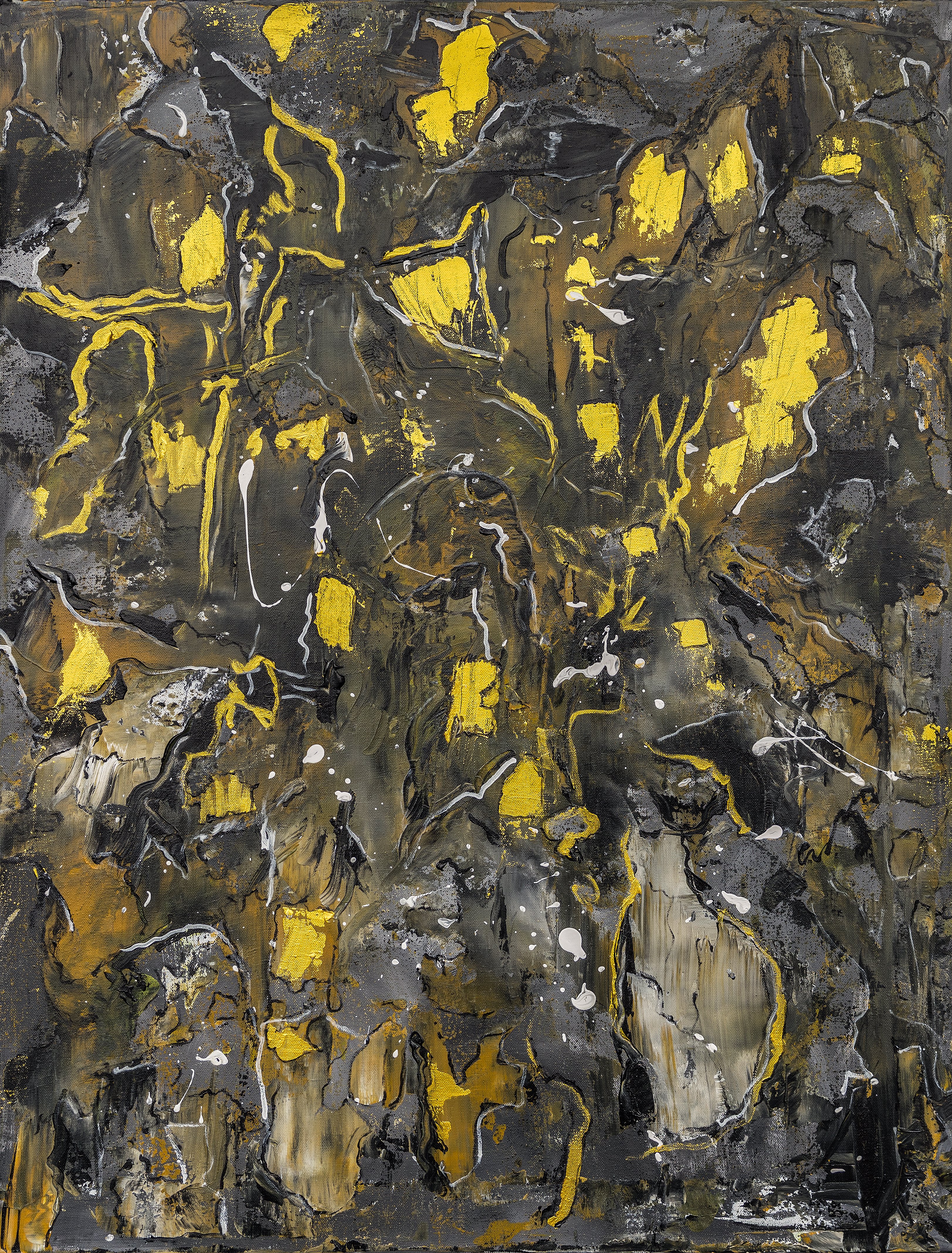 25009 – golden Dreams, Acryl Abstrakt, 70 × 90 cm