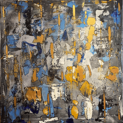 25011 – blue Dreams, Acryl Abstrakt, 120 × 120 cm